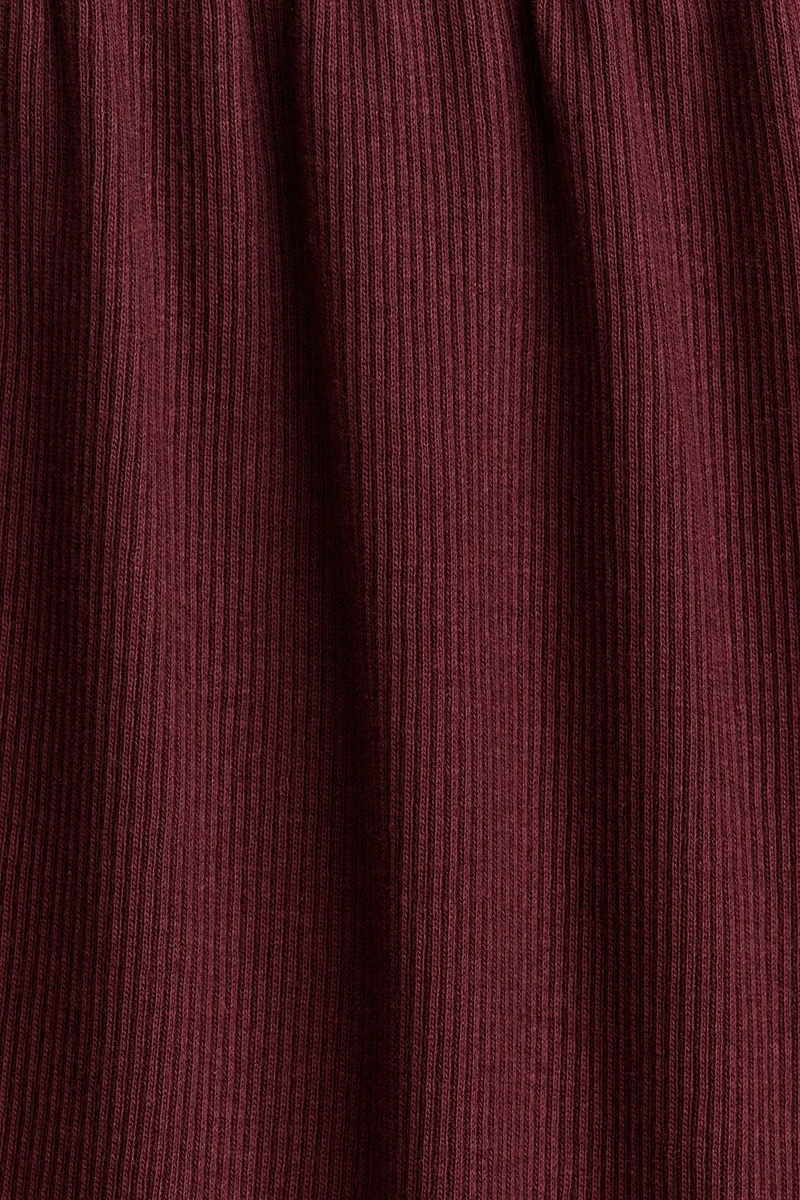 H&M Rib-knit frill dress